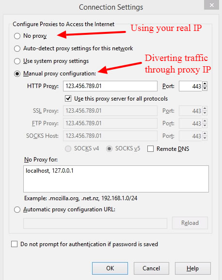 Mozilla Firefox Proxy Connection Settings - IPLease.io